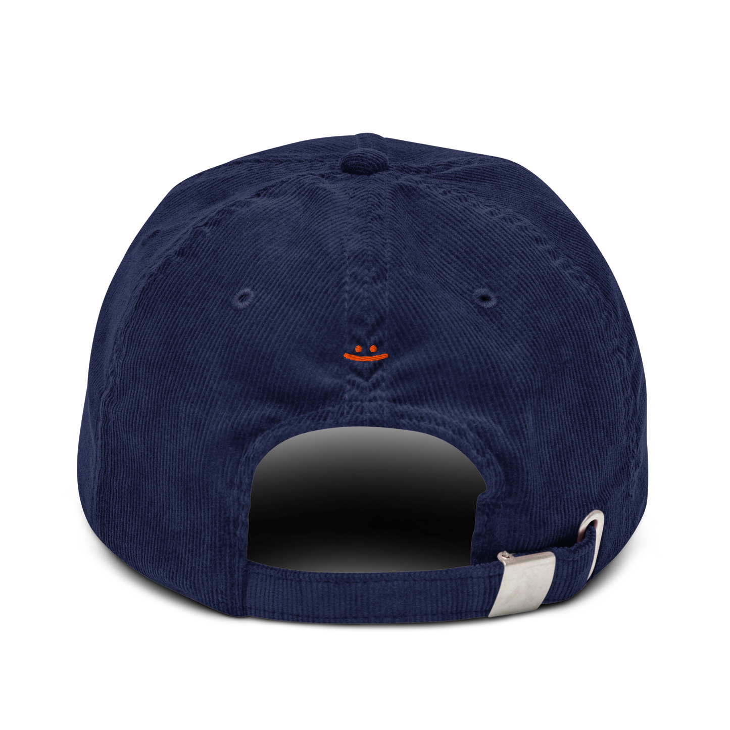 oddjuice north sentinel cap – back view showing adjustable silver buckle strap and red smiley