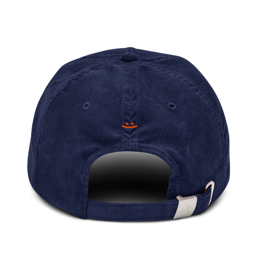 oddjuice north sentinel cap – back view showing adjustable silver buckle strap and red smiley